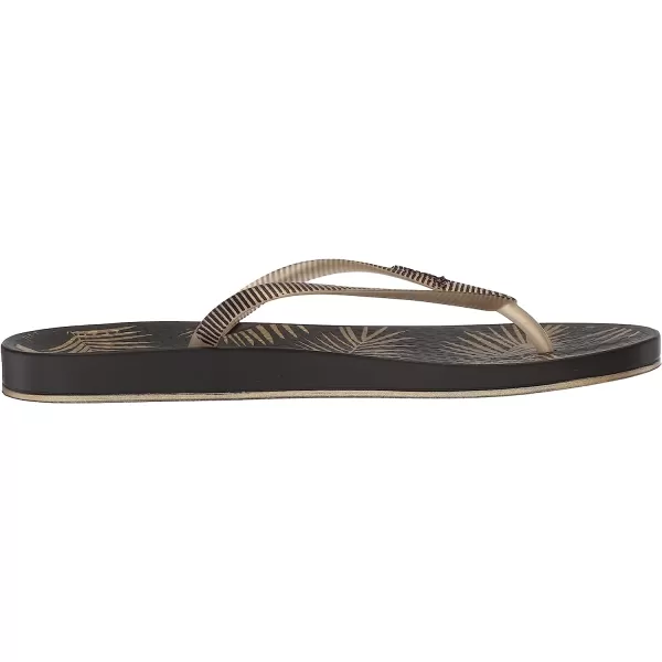 imageIpanema Womens Ana Collection Flip FlopsBlackGold