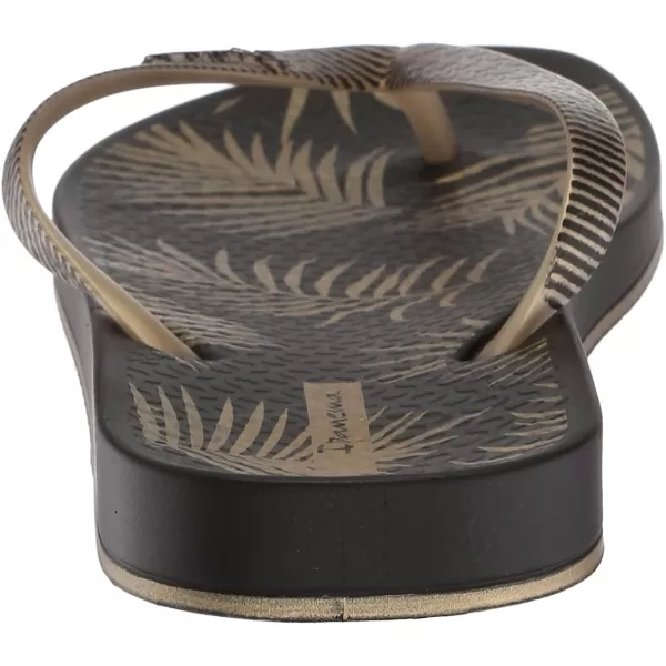 imageIpanema Womens Ana Collection Flip FlopsBlackGold