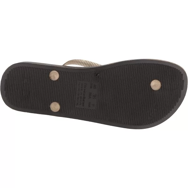 imageIpanema Womens Ana Collection Flip FlopsBlackGold