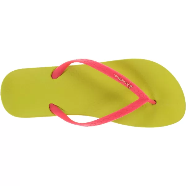 imageIpanema Womens Ana Collection Flip FlopsGreenPink