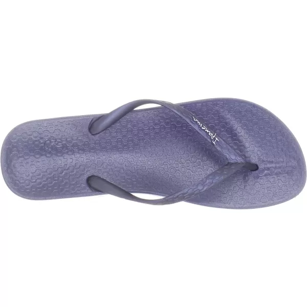 imageIpanema Womens Ana Collection Flip FlopsMetallicBlue
