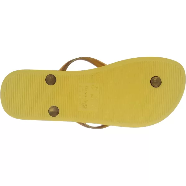 imageIpanema Womens Ana Collection Flip FlopsYellowGold