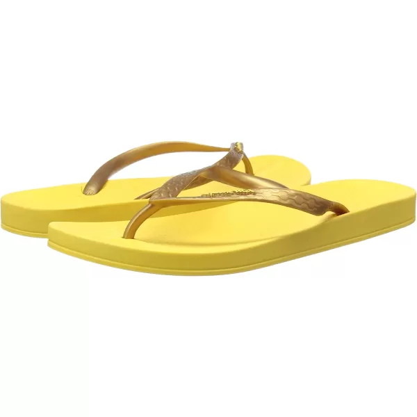 imageIpanema Womens Ana Collection Flip FlopsYellowGold