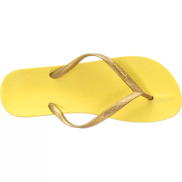 imageIpanema Womens Ana Collection Flip FlopsYellowGold