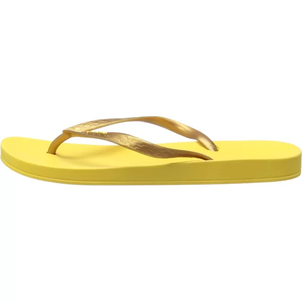 imageIpanema Womens Ana Collection Flip FlopsYellowGold