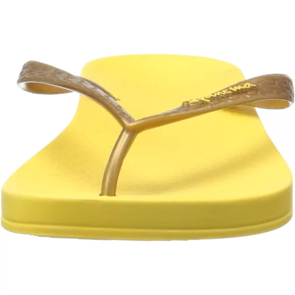 imageIpanema Womens Ana Collection Flip FlopsYellowGold