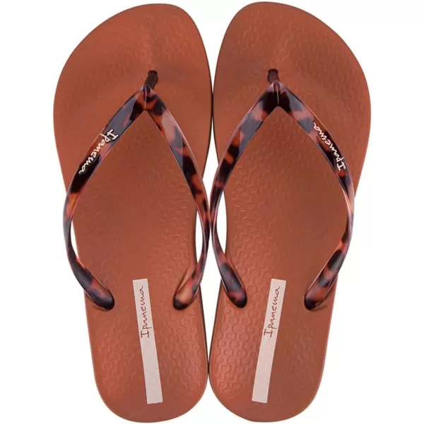 imageIpanema Womens Ana Connect Fem Flip FlopsBrownClear