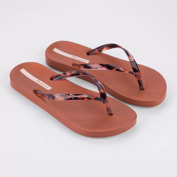 imageIpanema Womens Ana Connect Fem Flip FlopsBrownClear