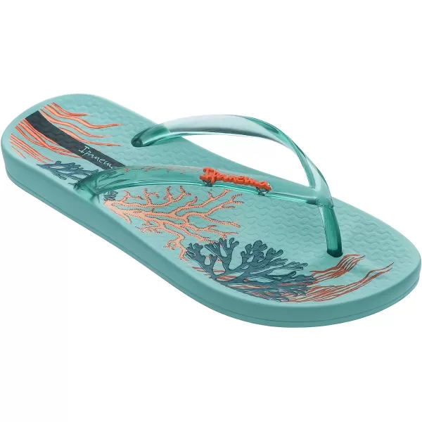 imageIpanema Womens Ana Glossy Flip Flop  Comfortable amp Stylish Summer Sandal with Anatomic Footbed amp NonSlip SoleBlueBlueorange
