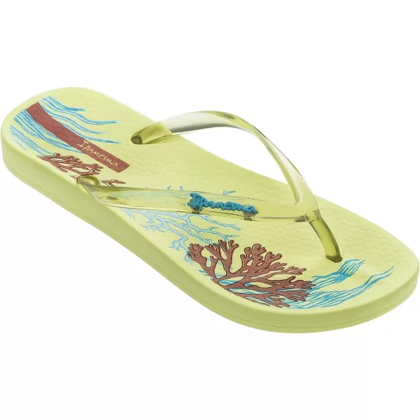 imageIpanema Womens Ana Glossy Flip Flop  Comfortable amp Stylish Summer Sandal with Anatomic Footbed amp NonSlip SoleYellowBlue