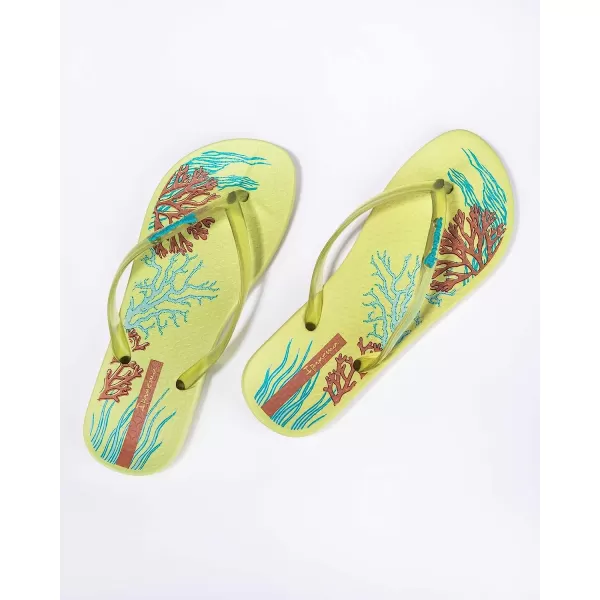 imageIpanema Womens Ana Glossy Flip Flop  Comfortable amp Stylish Summer Sandal with Anatomic Footbed amp NonSlip SoleYellowBlue