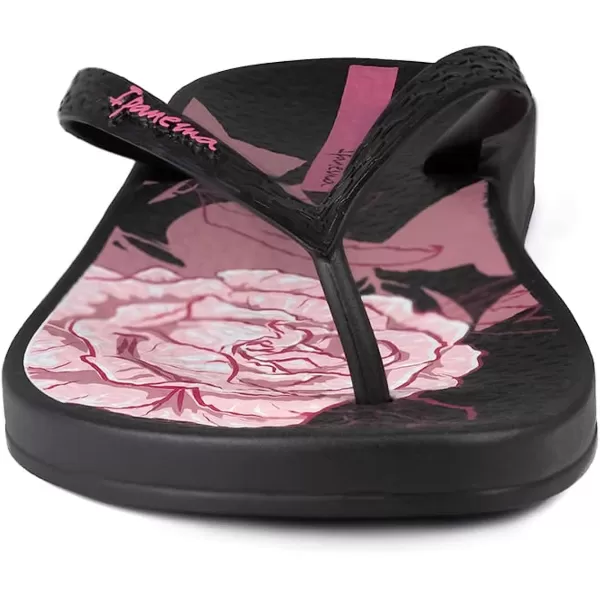 imageIpanema Womens Ana Temas XIII Flip Flops  Comfortable amp Stylish Summer Sandal with Flower Prints Anatomic Footbed amp NonSlip SoleBlackPink
