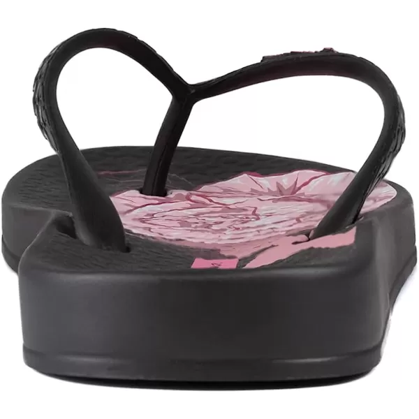 imageIpanema Womens Ana Temas XIII Flip Flops  Comfortable amp Stylish Summer Sandal with Flower Prints Anatomic Footbed amp NonSlip SoleBlackPink