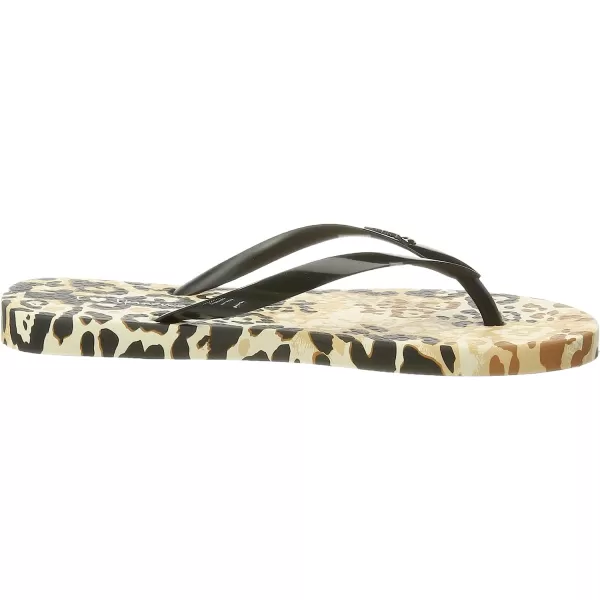 imageIpanema Womens Animal Print Flip Flops  Comfortable amp Trendy Summer Sandals with Animal Print Anatomic Footbed amp NonSlip SoleBeige Black