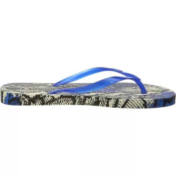 imageIpanema Womens Animal Print Flip Flops  Comfortable amp Trendy Summer Sandals with Animal Print Anatomic Footbed amp NonSlip SoleBeige Blue Black