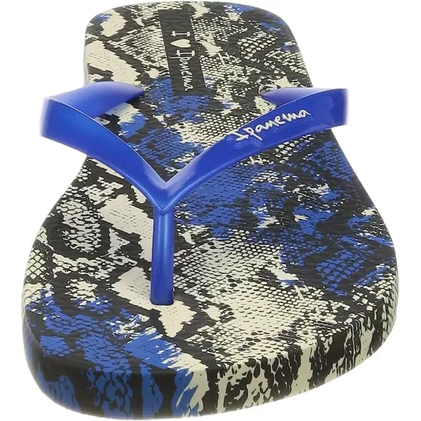 imageIpanema Womens Animal Print Flip Flops  Comfortable amp Trendy Summer Sandals with Animal Print Anatomic Footbed amp NonSlip SoleBeige Blue Black