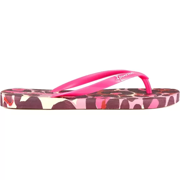 imageIpanema Womens Animal Print Flip Flops  Comfortable amp Trendy Summer Sandals with Animal Print Anatomic Footbed amp NonSlip SoleBeigePink