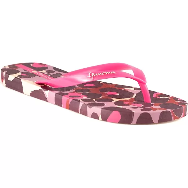 imageIpanema Womens Animal Print Flip Flops  Comfortable amp Trendy Summer Sandals with Animal Print Anatomic Footbed amp NonSlip SoleBeigePink