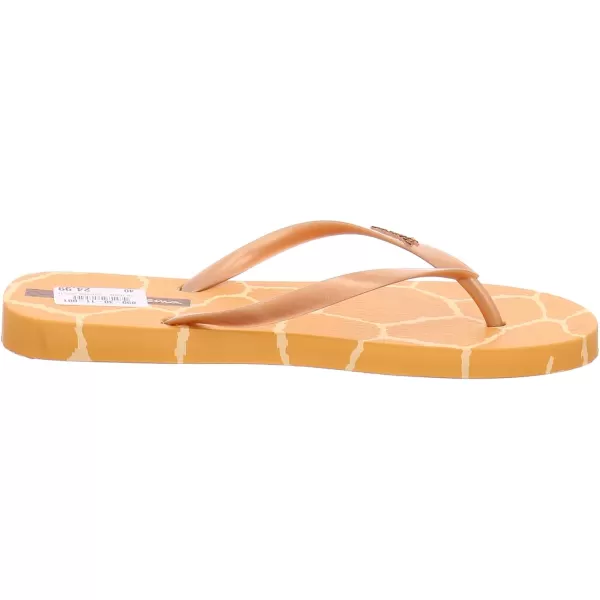 imageIpanema Womens Animal Print Flip Flops  Comfortable amp Trendy Summer Sandals with Animal Print Anatomic Footbed amp NonSlip SoleBrown Copper