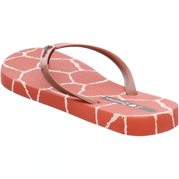 imageIpanema Womens Animal Print Flip Flops  Comfortable amp Trendy Summer Sandals with Animal Print Anatomic Footbed amp NonSlip SoleCaramel Gold