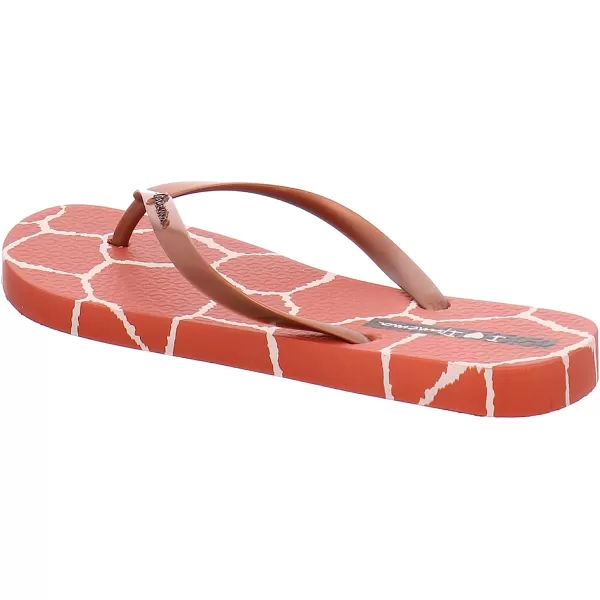 imageIpanema Womens Animal Print Flip Flops  Comfortable amp Trendy Summer Sandals with Animal Print Anatomic Footbed amp NonSlip SoleCaramel Gold
