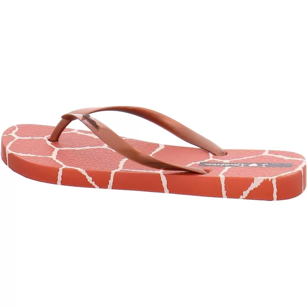imageIpanema Womens Animal Print Flip Flops  Comfortable amp Trendy Summer Sandals with Animal Print Anatomic Footbed amp NonSlip SoleCaramel Gold