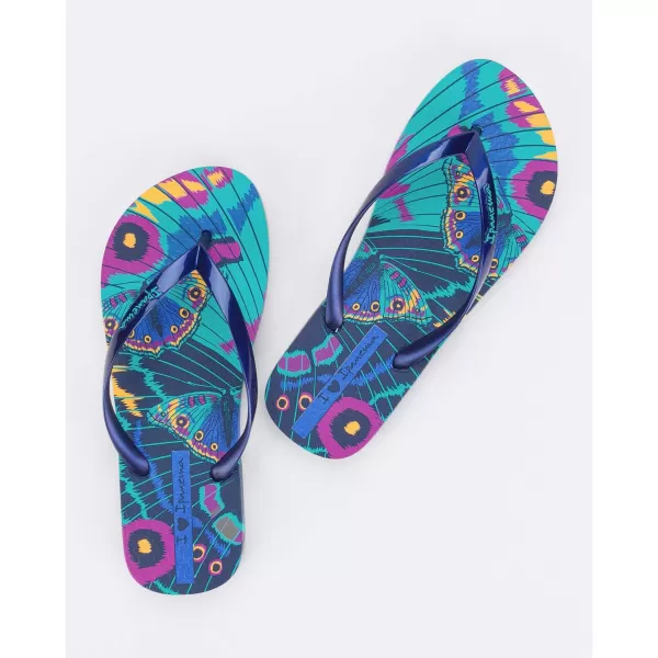 imageIpanema Womens Animal Print Flip Flops  Comfortable amp Trendy Summer Sandals with Animal Print Anatomic Footbed amp NonSlip SoleGreenPearly Blue