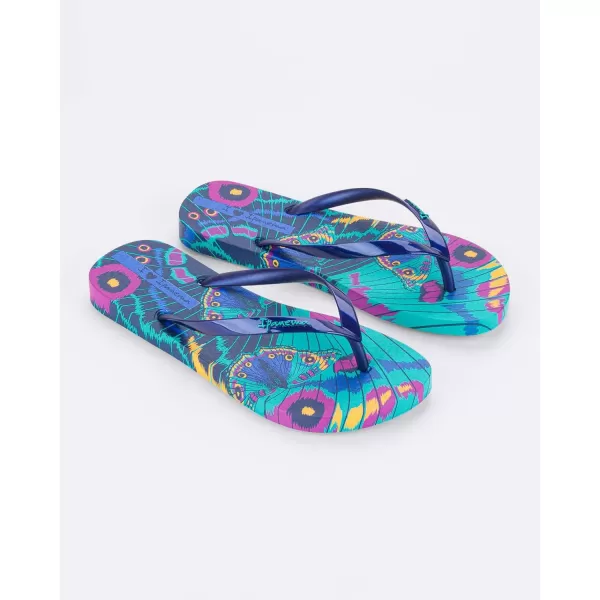 imageIpanema Womens Animal Print Flip Flops  Comfortable amp Trendy Summer Sandals with Animal Print Anatomic Footbed amp NonSlip SoleGreenPearly Blue