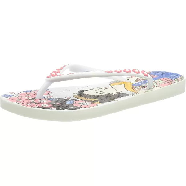 imageIpanema Womens Animal Print Flip Flops  Comfortable amp Trendy Summer Sandals with Animal Print Anatomic Footbed amp NonSlip SoleWhite Pink