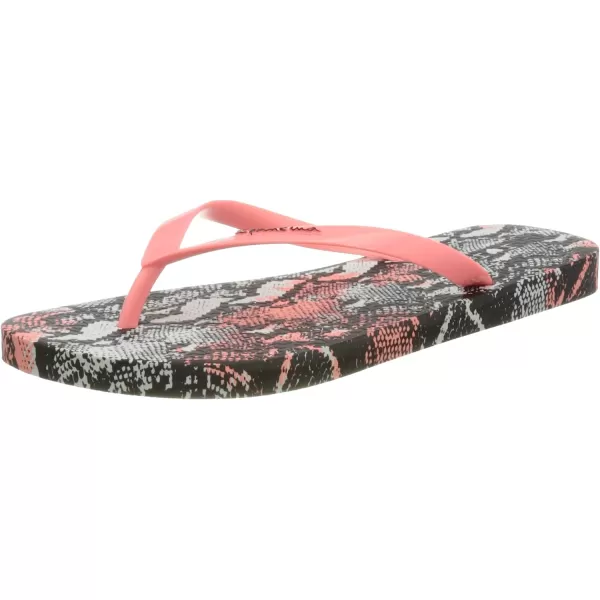 imageIpanema Womens Animal Print Flip Flops  Comfortable amp Trendy Summer Sandals with Animal Print Anatomic Footbed amp NonSlip SoleWhite Pink Black