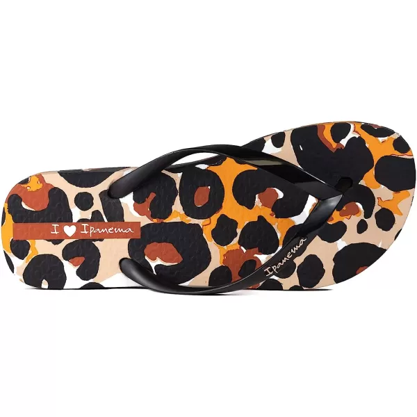 imageIpanema Womens Animal Print Flip Flops  Comfortable amp Trendy Summer Sandals with Animal Print Anatomic Footbed amp NonSlip SoleWhiteBlackOrange