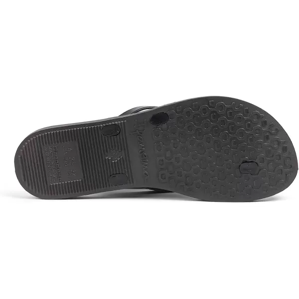 imageIpanema Womens Bossa Flip Flops  Comfortable and Stylish Slipon Sandals for Women with Woven YStrap DesignBlackBlack