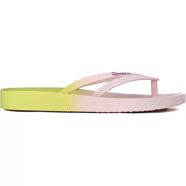 imageIpanema Womens Bossa Flip Flops  Comfortable and Stylish Slipon Sandals for Women with Woven YStrap DesignPinkGreen