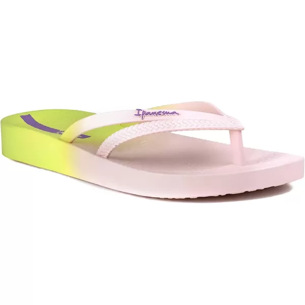 imageIpanema Womens Bossa Flip Flops  Comfortable and Stylish Slipon Sandals for Women with Woven YStrap DesignPinkGreen