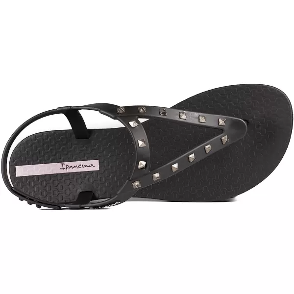 imageIpanema Womens Class Rockstar Sandals  Comfortable and Trendy Studded Sandals for Women with ThongStyle Toe Post and Adjustable Ankle Strap ClosureBlackLilac
