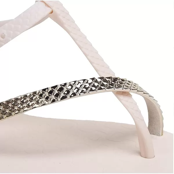 imageIpanema Womens Class Wish II Sandals  Comfortable and Trendy Strappy Sandals for Women with Metallic Snakeskin Texture and Adjustable Ankle StrapBeigeGold