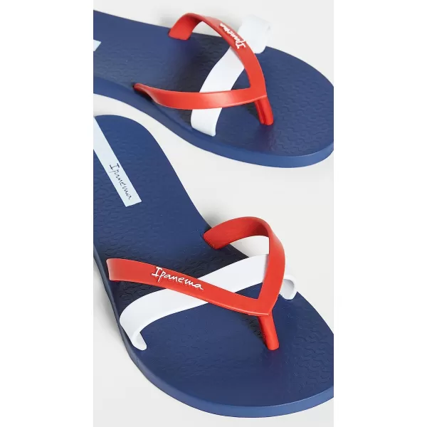 imageIpanema Womens Class Wish II Sandals  Comfortable and Trendy Strappy Sandals for Women with Metallic Snakeskin Texture and Adjustable Ankle StrapBlueRedWhite