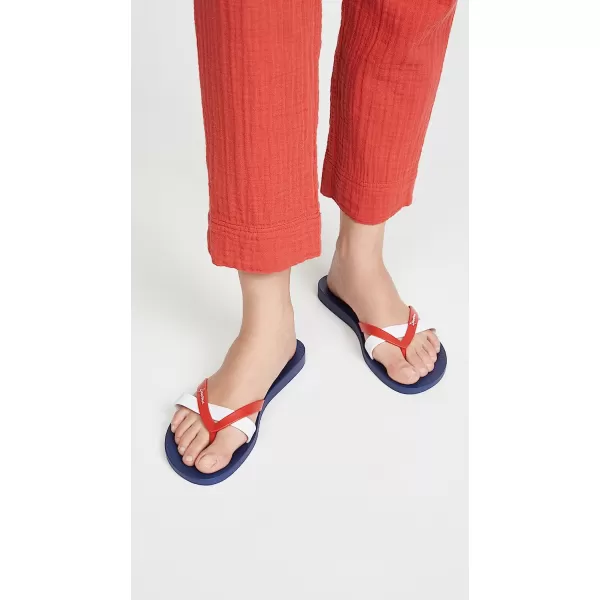 imageIpanema Womens Class Wish II Sandals  Comfortable and Trendy Strappy Sandals for Women with Metallic Snakeskin Texture and Adjustable Ankle StrapBlueRedWhite