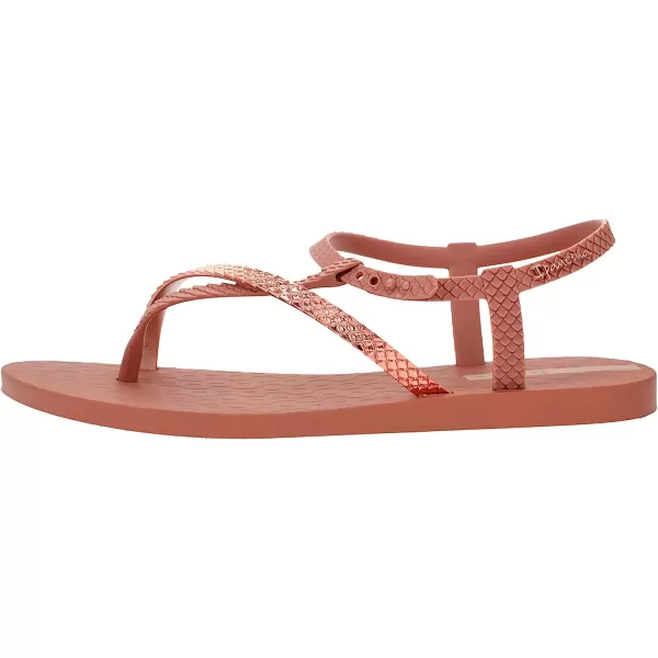 imageIpanema Womens Class Wish II Sandals  Comfortable and Trendy Strappy Sandals for Women with Metallic Snakeskin Texture and Adjustable Ankle StrapPink