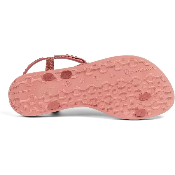 imageIpanema Womens Class Wish II Sandals  Comfortable and Trendy Strappy Sandals for Women with Metallic Snakeskin Texture and Adjustable Ankle StrapPinkMetallic Pink