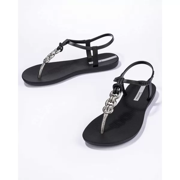 imageIpanema Womens Connect Sandal  Comfortable Stylish amp Versatile Summer FootwearBlackSilver