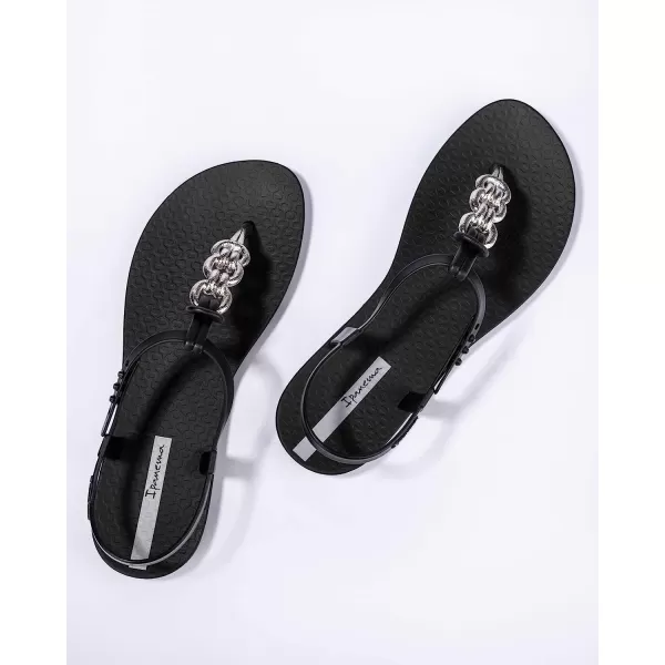 imageIpanema Womens Connect Sandal  Comfortable Stylish amp Versatile Summer FootwearBlackSilver