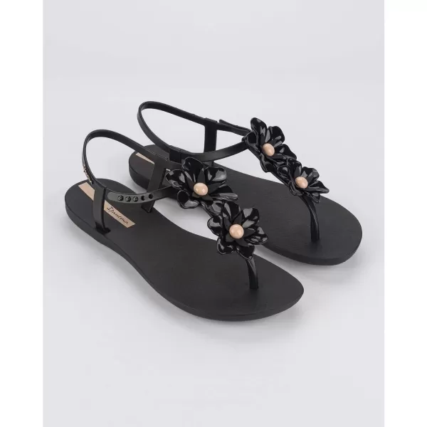 imageIpanema Womens Duo Flowers Fem SandalsBlackBeige