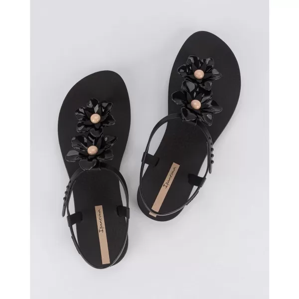 imageIpanema Womens Duo Flowers Fem SandalsBlackBeige