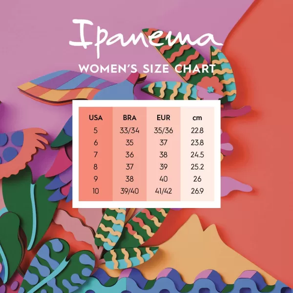 imageIpanema Womens Expression Flip Flop  Comfortable Fun amp Stylish Multi Color Summer Sandal with Anatomic Footbed amp NonSlip SoleBurgundyOrangepink
