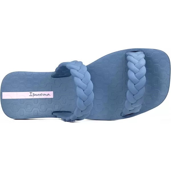 imageIpanema Womens Fever Slides  Comfortable and Trendy SlipOn Sandals Flip Flops for Women with Braided Double StrapsBlue