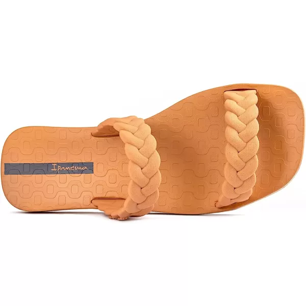 imageIpanema Womens Fever Slides  Comfortable and Trendy SlipOn Sandals Flip Flops for Women with Braided Double StrapsBrownBeige