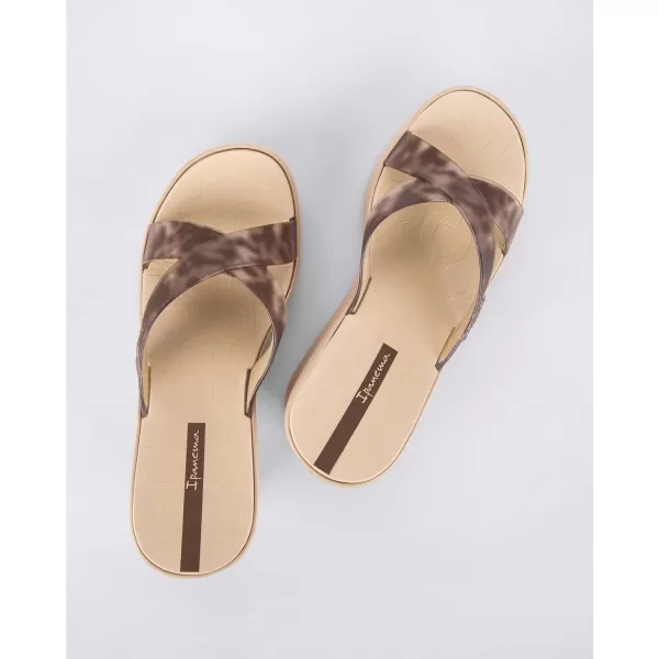 imageIpanema Womens High Fashion Platform SlidesBeigeClear
