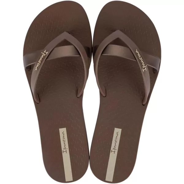 imageIpanema Womens Kirei Flip FlopsBrownBronze