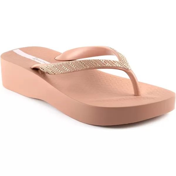 imageIpanema Womens Mesh VIII Platform Flip Flops  Comfortable amp Trendy Summer Platform Sandals with Embellished Straps Anatomic Footbed amp NonSlip SolePinkRose